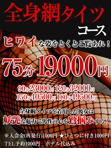 企画コース～悩殺！セクシー全身網タイツコース～